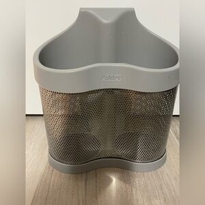 Polder Silver Gray Mesh Basket Styling Station for Hair Tools - Heat Resistant